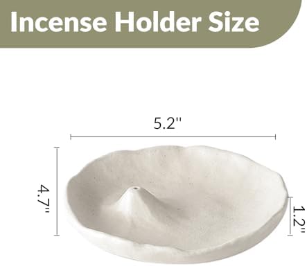 Home Ceramic Incense Holder,Incense Sticks Holder with 1 Hole (3mm)-Gift - Image 3