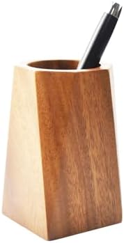 Walnut Wooden Pencil Holder Cup for Desk Natural Wood Pen Holder Stand for Office Home (Octagonal) - Image 6
