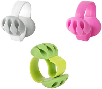 Cable Holder - Cord Organizer - Cable Management Clips - Wire Holder System -3 Packs Multipurpose Cable Clips for Phone Chargers, USB Cables - Home, Office, Nightstand, Desk Organizer by JIulory