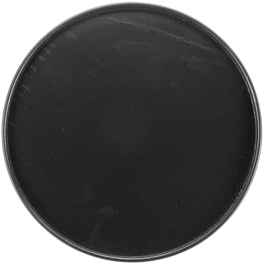 Wooden Serving Tray Round Wood Serving Tray Decorative Platter, 9.5 Inch Fit for Home Decor Kitchen Coffee Table Candle Holder, (Black) by YELARXI