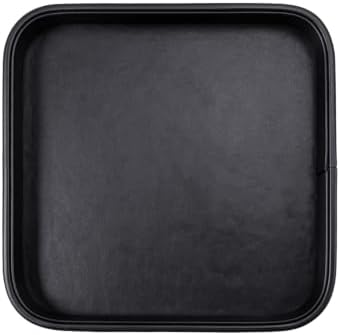 Valet Tray for Men 8.2 X 8.2 inch Simple PU LeatherTray Organizer for Men by WelcometoBONNYDODO