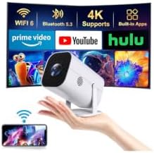 Mini Projector with Wifi and Bluetooth, Built-in Apps,Movie Projector by Unknown