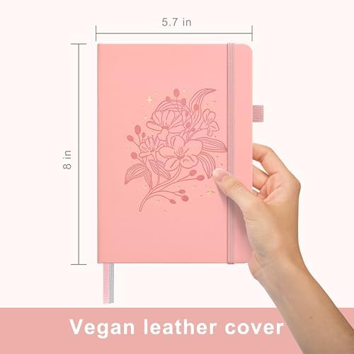 &And Per Se Lined Hardcover Notebook – A5 5.7"x8" College Ruled, 160 Pages, 100gsm Thick Paper – Aesthetic Journal for Women, Gift-Ready Planner, Everyday Writing Notebook (Blush) - Image 3