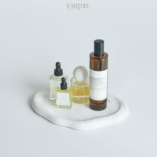 Natural Marble Trinket Tray – 9"x6" Cloud Shaped Decorative Dish for Jewelry, Keys, Perfume, Cosmetics, Vanity, Bathroom, Candle, Kitchen & Countertop | Stone Catchall or Gift (Rainy White) - Image 2