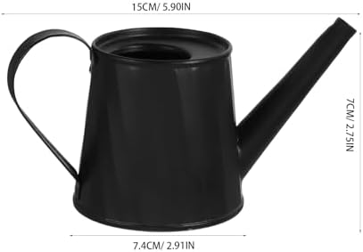 Toddmomy Succulent Watering can for Indoor Plants Small Metal Water can with Comfortable Handle Mini Garden Jug for Desk Table Bonsai 5.90 X 2.91 X 2.75 in - Image 2