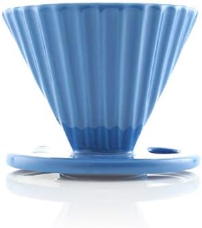Chantal "Lotus ceramic pour over coffee dripper, 8 ounces (Blue Cove) - Image 5