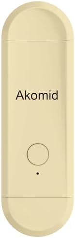 Akomid USB Rechargeable Book Light for Reading in Bed, 8 LEDs Bookmark Style Clip on, Eye-Cared Amber Light Mode for Kids, Blue Light Blocking, Stepless Dimming,Khaki by Akomid