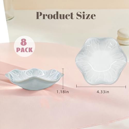 Ceramic Jewelry Tray, Ring Dish, Key Bowl Ceramic Tray 4.33 Inch, Ttrinket Dish Jewelry Dish, Desktop Decoration, Gifts for Mother Girlfriend Daughter(1Pcs-Lotus Leaf) - Image 2