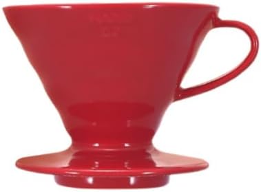 Hario VDCR-02R V60 02 Coffee Dripper Ceramic Red Coffee Drip for 1-4 Cups by Hario