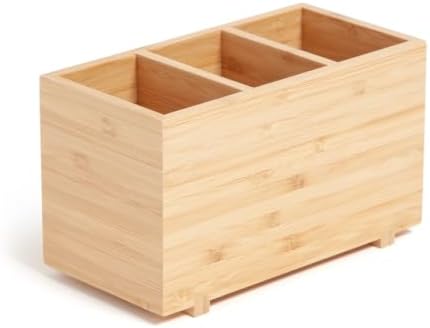 Desktop Organizer, Bamboo, 17.8 x 8.9 x 10.7 cm - Image 4