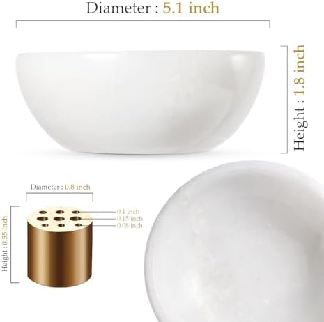 Koville African Natural Marble Incense Holder, 5inch Incense Holders for Sticks, Sturdy Incense Burner Ideal for Meditation and Relaxing, Easy to Clean(Namib Fantasy) - Image 4