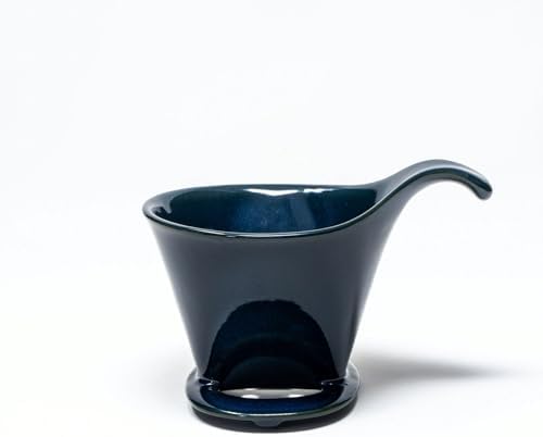 ZERO JAPAN - Bee House Pour Over Coffee Dripper - Ceramic Coffee Maker with Elegant Peek Hole, Drip Cone Brewer Coffee Gifts, Brewing Accessories - Jeans Blue, Standard Size - Image 6