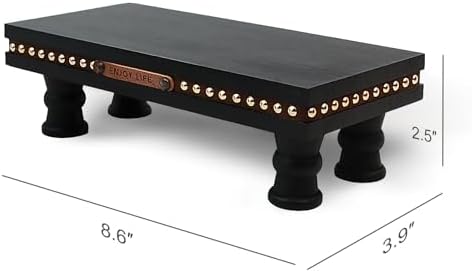 Bathroom Tray Pedestal Stand, Waterproof Wood Riser for Bathroom Counter - Image 3