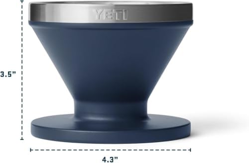 YETI Pour Over Coffee Maker Accessory Ramblers, Designed for Perfect Coffee Extraction Anywhere, Stainless Steel, fits any V60 Filter, Cape Taupe - Image 2