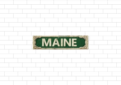 Vintage Tin Maine Sign Retro Metal Sign Suitable For Home Street Shop Garage Bar Farm Garden - Multi-Purpose For Indoor/Outdoor Use Plaque 4x16 Inch - Image 6