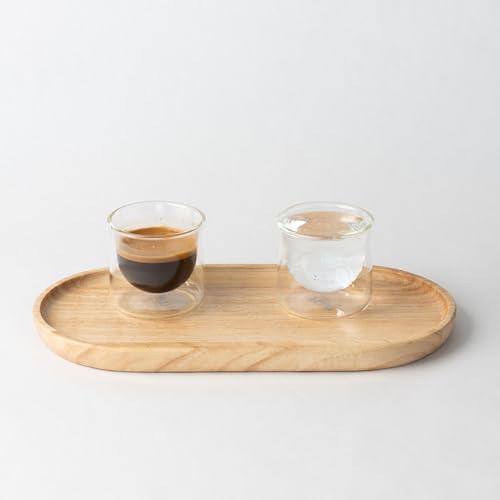 FLUR Coffee Tray (1 Tray): for Serving, Sharing, and Organizing - Designed by Coffee Lovers - 100% Rubberwood - Image 5