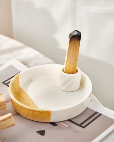 Palo Santo Holder, Incense Holder for Palo Santo Sticks, Ceramic Incense Burner, Scent Wood Stand and Ash Catcher, Simple, Sturdy and Well Made - Image 3