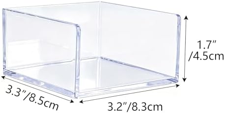 NatSumeBasics Clear Sticky Note Holder Dispenser Aesthetic Desk Organizer - Image 3