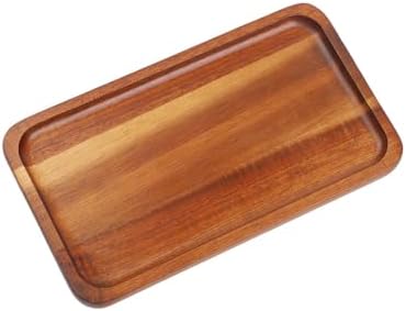 Rectangular Wooden Serving Tray for Tea, Coffee, and Desserts - Natural Wood Finish with Smooth for Home, Kitchen, or Café Decor - Elegant Japanese(TP01（Small）) - Image 4