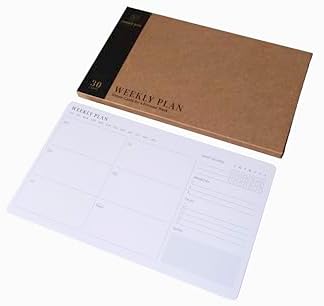 Minimalist Weekly Planner Cards – Double-Sided Weekly Planning Cards, 250 GSM Cardstock (2-Pack, 60 Cards Total) - Image 4