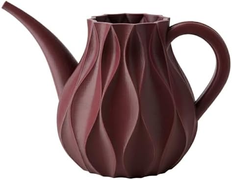 Indoor Watering Can for Houseplants, Modern Minimalist Plant Watering Can with Precision Spout, Decorative Small Medium Large Sizes (Burgundy Red, Small) by Handmade