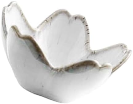 Elegant Floral Ceramic Jewelry Tray for Home Decoration and Accessory Organization Stylish Small Trinket White 1 by Unknown