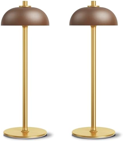 2 Pack Cordless Table Lamp Rechargeable, 5000mAh Battery Table Light by JONEMO