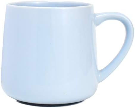 Bosmarlin Large Glossy Ceramic Coffee Mug, Tea Cup for Office and Home, 18 oz, Suitable for Dishwasher and Microwave(Blue, 1) by Bosmarlin