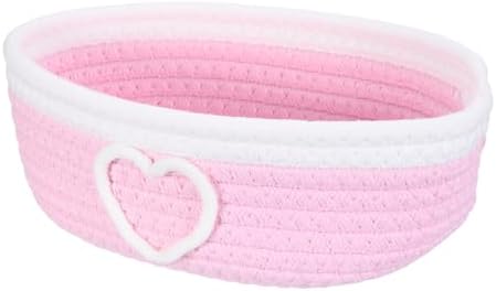 uxcell Rectangular Rope Basket 10x5.9x3.1inch Small Woven Baskets by uxcell