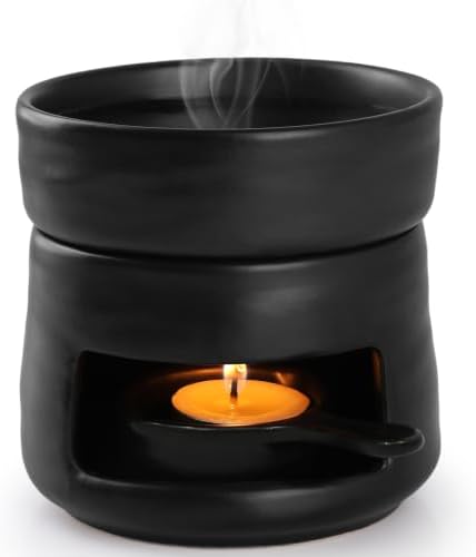 Bighan Tea Light Candle Holder Ceramic Oil Burner Tealight Wax Warmer by Bighan