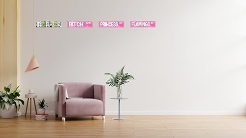 Retro Girl Pink Tin Metal Sign Princess Statement Wall Decor for Home Vintage Bar or Dorm Unique Gift Idea for Friends 4x16 in - Image 7