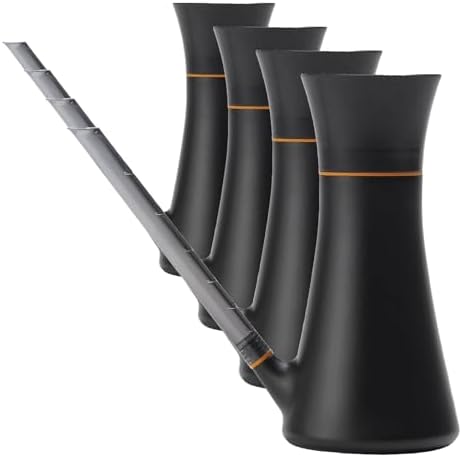 Fiskars Indoor Watering Can,Long Reach Spout for Precision Hydration on House Plants,Flowers&Garden,Anti-Drip Nozzle with Translucent Volume Markings,Ergonomic Recycled Plastic Body,40 oz,(Pack of 4) by Unknown