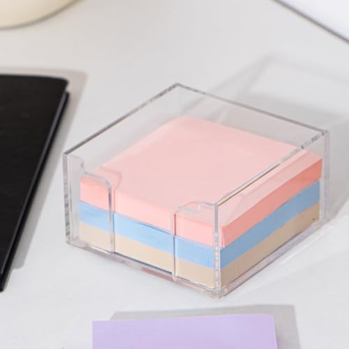 Acrylic Sticky Note Holder Self Stick Note Pad Holder for Classroom Office Desk Organizer by Aewill