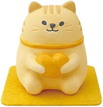 Stone Diffuser Cute Lucky Cat Passive Diffuser for Essential Oil, Non-Electric (Yellow) by WELLORIGIN