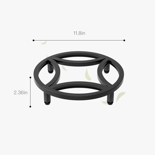 Zhongma 2 Pack 11.8" Low Plant Stand, Fully Assembled Heavy Duty Pot Riser - Image 2