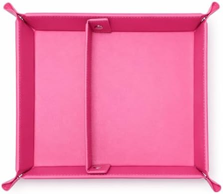 UnionBasic Medium Jewelry Tray for Rings Watches Earrings, Entryway Catchall Caddy for Coins Keys Change, Nightstand Bedside Valet Holder, Trays for Electronic Gadgets, Roseo Plus - Image 6
