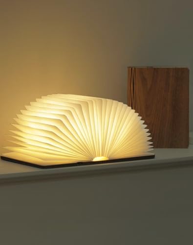 5.7 in Wooden Book Lamp, Book Lovers Gifts,Teacher Appreciation Gifts by ZBOLE