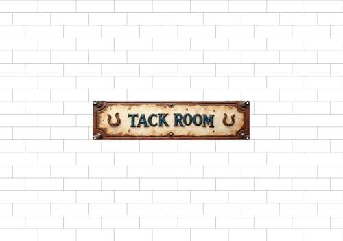 Vintage Tin Tack Room Sign Retro Metal Sign Suitable For Tack Room Home Farm Garden - Multi-Purpose For Indoor/Outdoor Use Plaque 4x16 Inch - Image 6