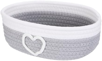 uxcell Rectangular Rope Basket 11.2x6.7x3.5inch Small Woven Baskets by uxcell