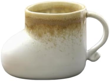 Unique Reactive Glaze Ceramic Coffee Mug Vintage Handmade Cup by YANPLS