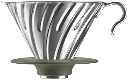 Hario Outdoor V60 Metal Dripper, 02 Silver by Hario