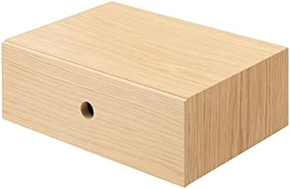 MUJI 82603316 Wooden Accessory Storage, 1 Tier, Approx. Width 9.9 x Depth 6.7 x Height 3.3 inches (25.2 x 17 x 8.4 cm) by MUJI