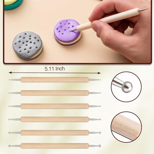 Amrules 10Pcs Double-Ended Stainless Steel Dotting Tools with Multiple Size - Image 3