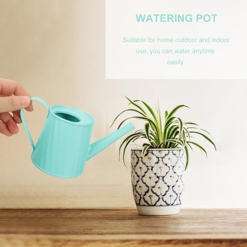 GANAZONO Small Watering Can for Indoor Gardening Portable Green Metal Succulent Watering Pot Compact Bottle and Home Decor - Image 3