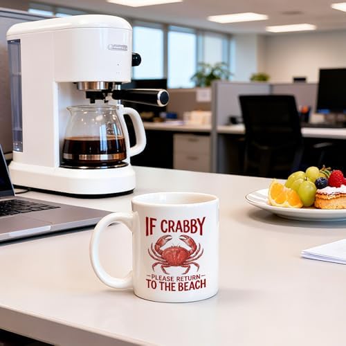 If Crabby Please Return to the Beach 11 oz Crab Ceramic Coffee Mug - Image 4