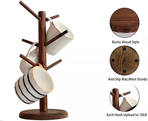 Dorhors Mug Holder Tree,Coffee Cup Holder,Mug Rack Stand Hook,Bar Organizer - Image 4