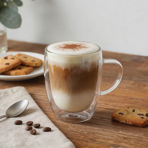 HillSpring 12oz Double Walled Glass Mugs, 1-Pack - Image 2