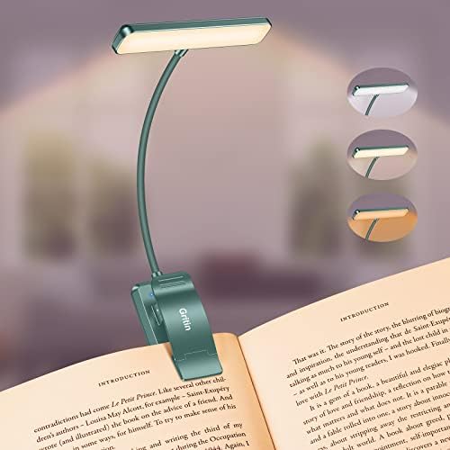 Gritin 19 LED Rechargeable Book Light for Reading in Bed by Gritin