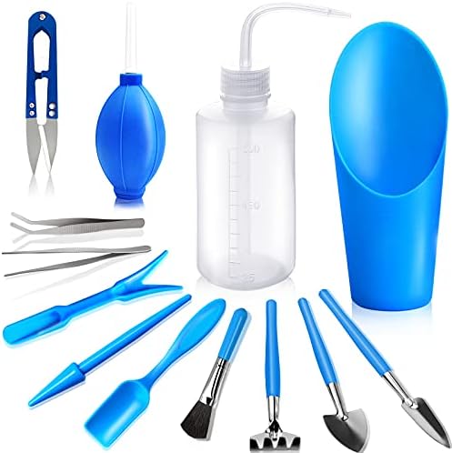 13 Pcs Succulent Care Tools, Mini Garden Transplanting Tool Set by godehone