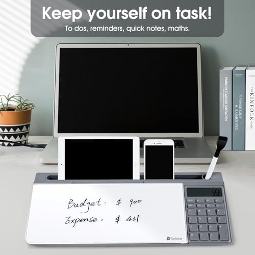 Varhomax Glass Desk Whiteboard with Calculator - Image 7